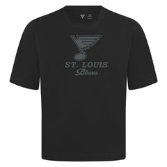 St. Louis Blues Levelwear Shadow Surge Luxe Signature Knit T-Shirt - Black | US 203614047