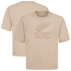 Detroit Red Wings Levelwear Shadow Surge Luxe Signature Knit T-Shirt - Khaki | US 203614052