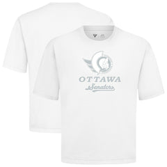Ottawa Senators Levelwear Shadow Surge Luxe Signature Knit T-Shirt - White | US 203614054