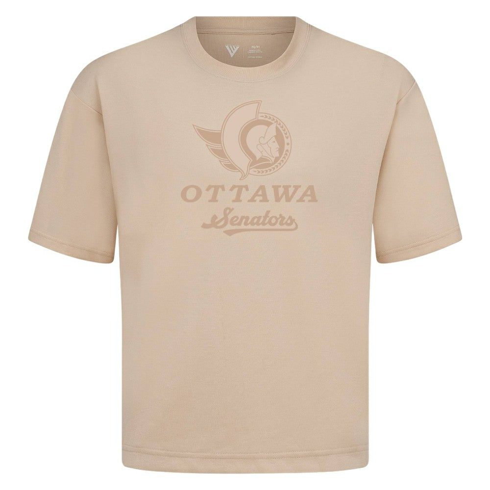 Ottawa Senators Levelwear Shadow Surge Luxe Signature Knit T-Shirt - Khaki | US 203614055