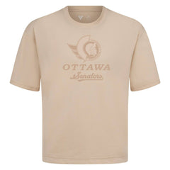 Ottawa Senators Levelwear Shadow Surge Luxe Signature Knit T-Shirt - Khaki | US 203614055