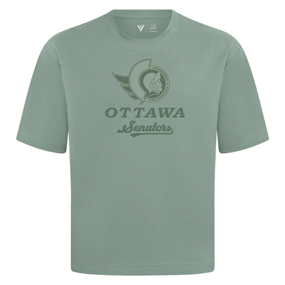 Ottawa Senators Levelwear Shadow Surge Luxe Signature Knit T-Shirt - Green | US 203614056