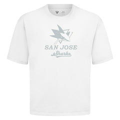 San Jose Sharks Levelwear Shadow Surge Luxe Signature Knit T-Shirt - White | US 203614059