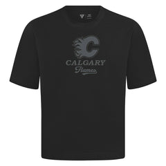 Calgary Flames Levelwear Shadow Surge Luxe Signature Knit T-Shirt - Black | US 203614072