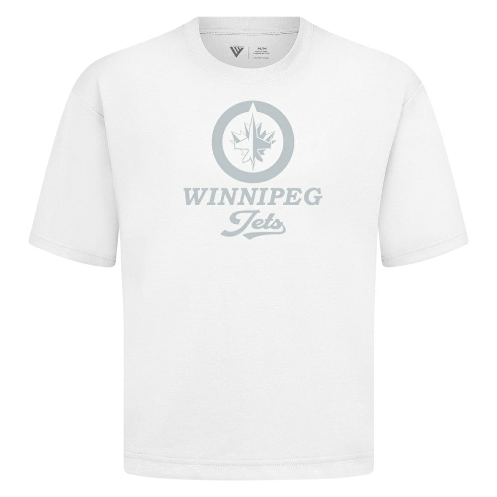Winnipeg Jets Levelwear Shadow Surge Luxe Signature Knit T-Shirt - White | US 203614073