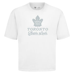 Toronto Maple Leafs Levelwear Shadow Surge Luxe Signature Knit T-Shirt - White | US 203614074