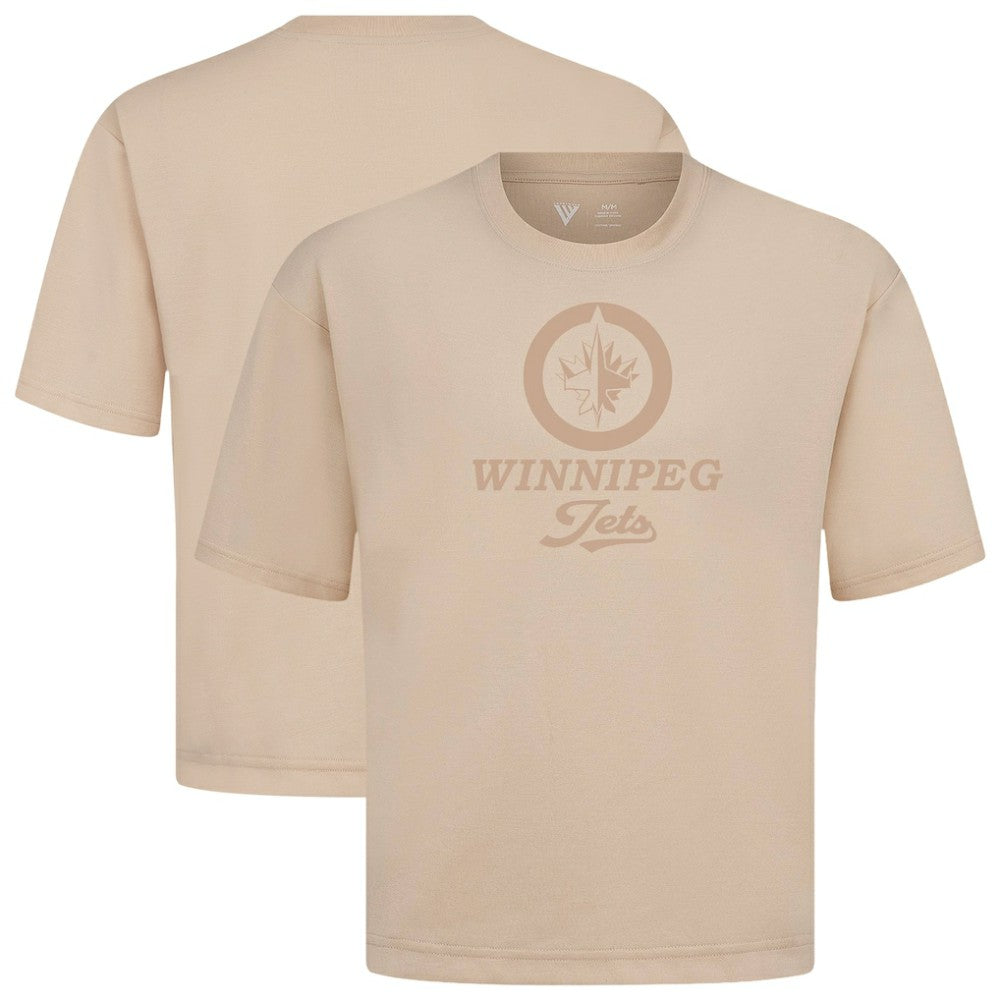 Winnipeg Jets Levelwear Shadow Surge Luxe Signature Knit T-Shirt - Khaki | US 203614075