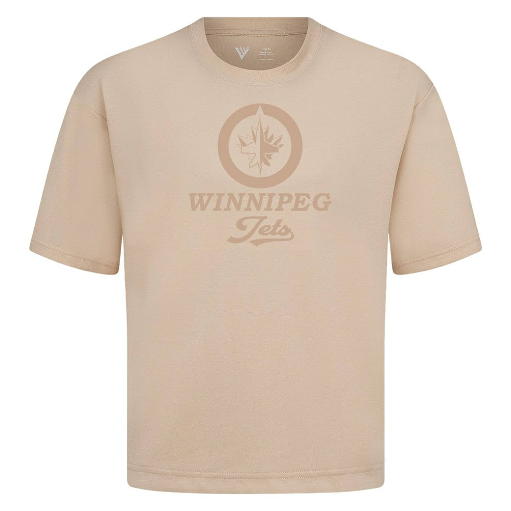 Winnipeg Jets Levelwear Shadow Surge Luxe Signature Knit T-Shirt - Khaki | US 203614075