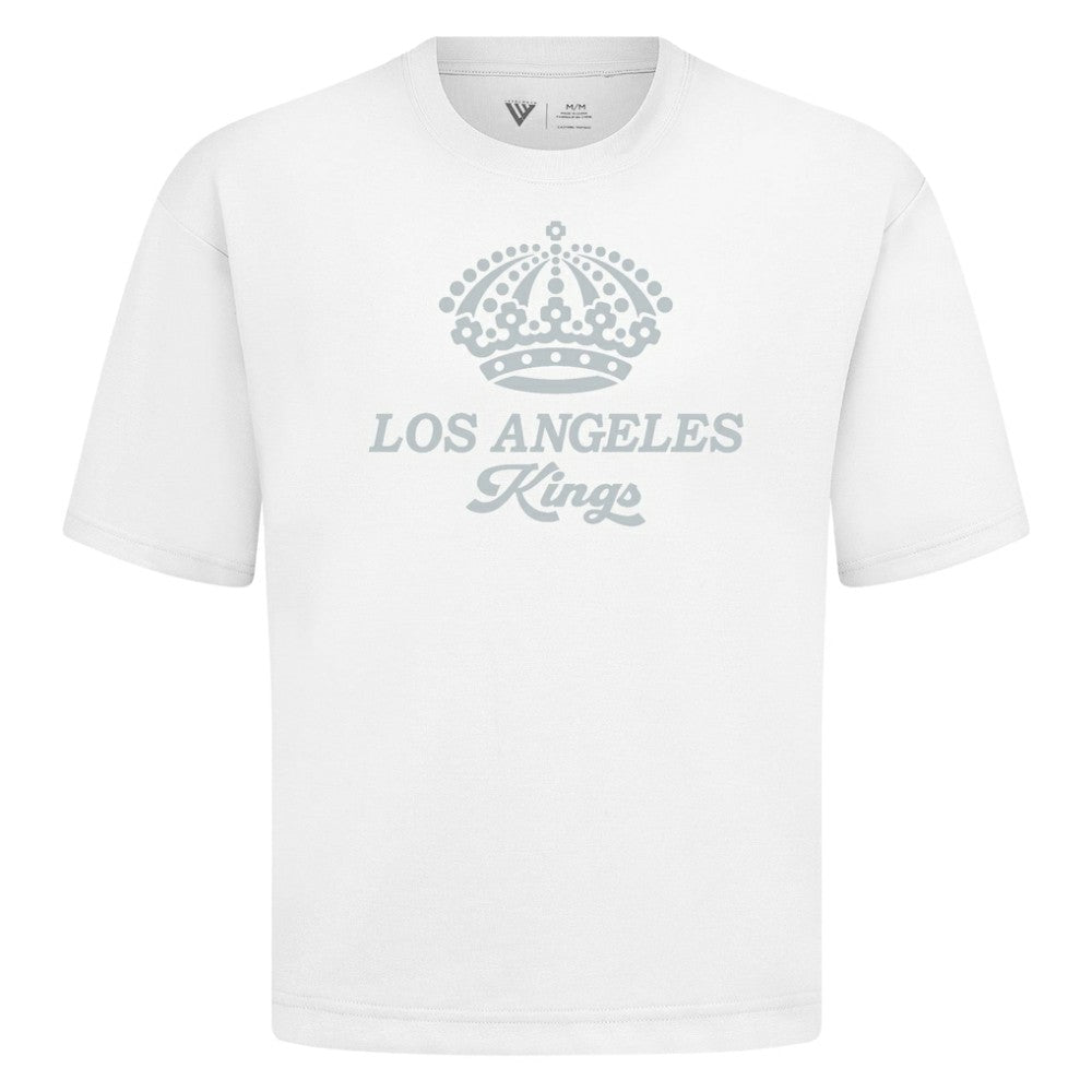 Los Angeles Kings Levelwear Shadow Surge Luxe Signature Knit T-Shirt - White | US 203614079