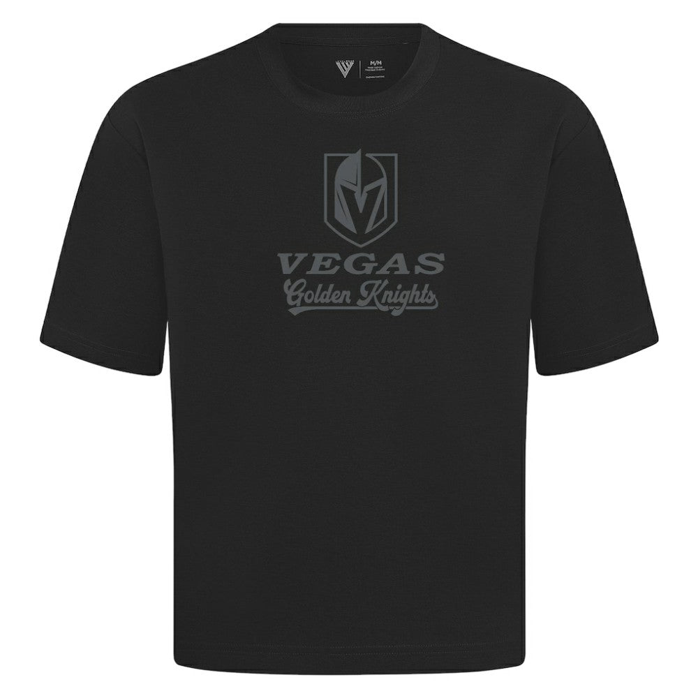 Vegas Golden Knights Levelwear Shadow Surge Luxe Signature Knit T-Shirt - Black | US 203614082