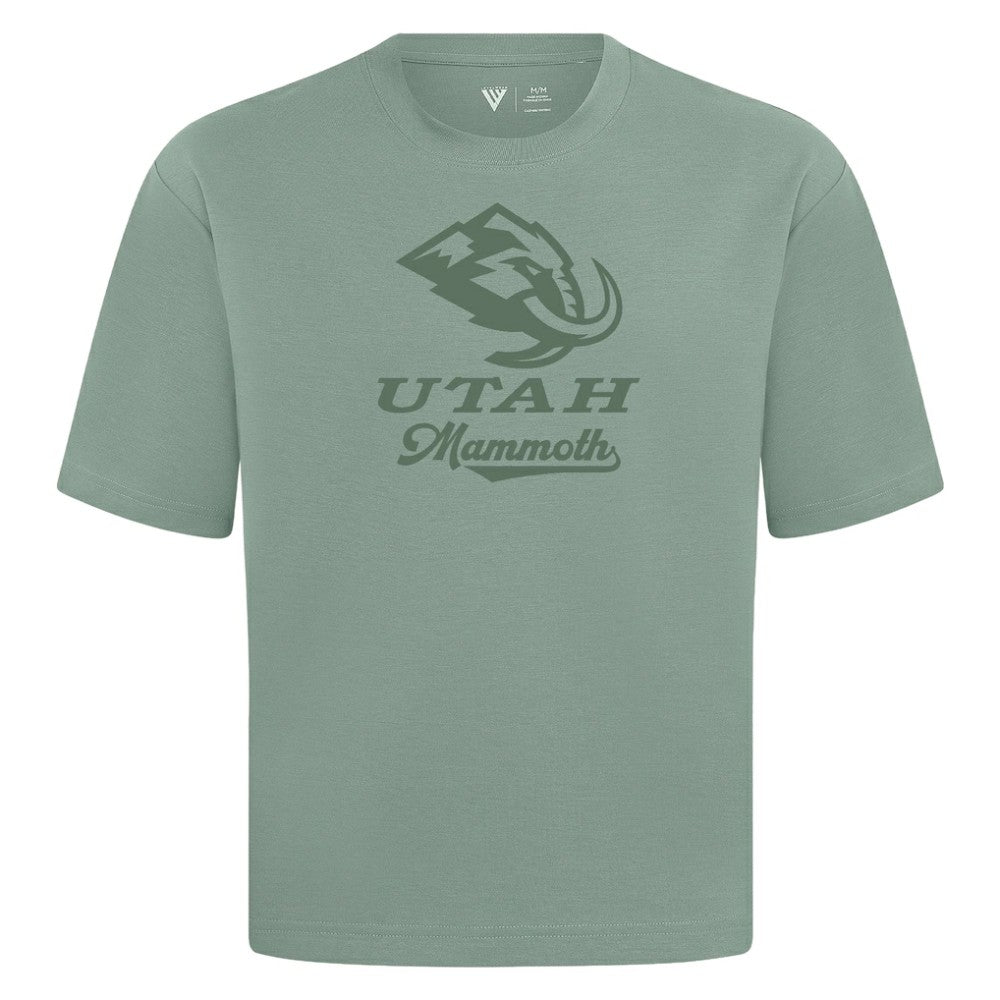 Utah Mammoth Levelwear Shadow Surge Luxe Signature Knit T-Shirt - Green | US 203614085
