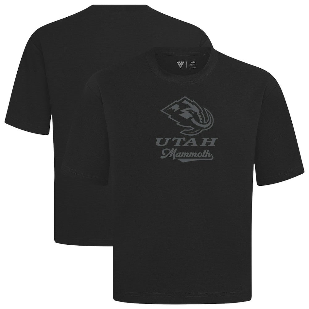 Utah Mammoth Levelwear Shadow Surge Luxe Signature Knit T-Shirt - Black | US 203614086