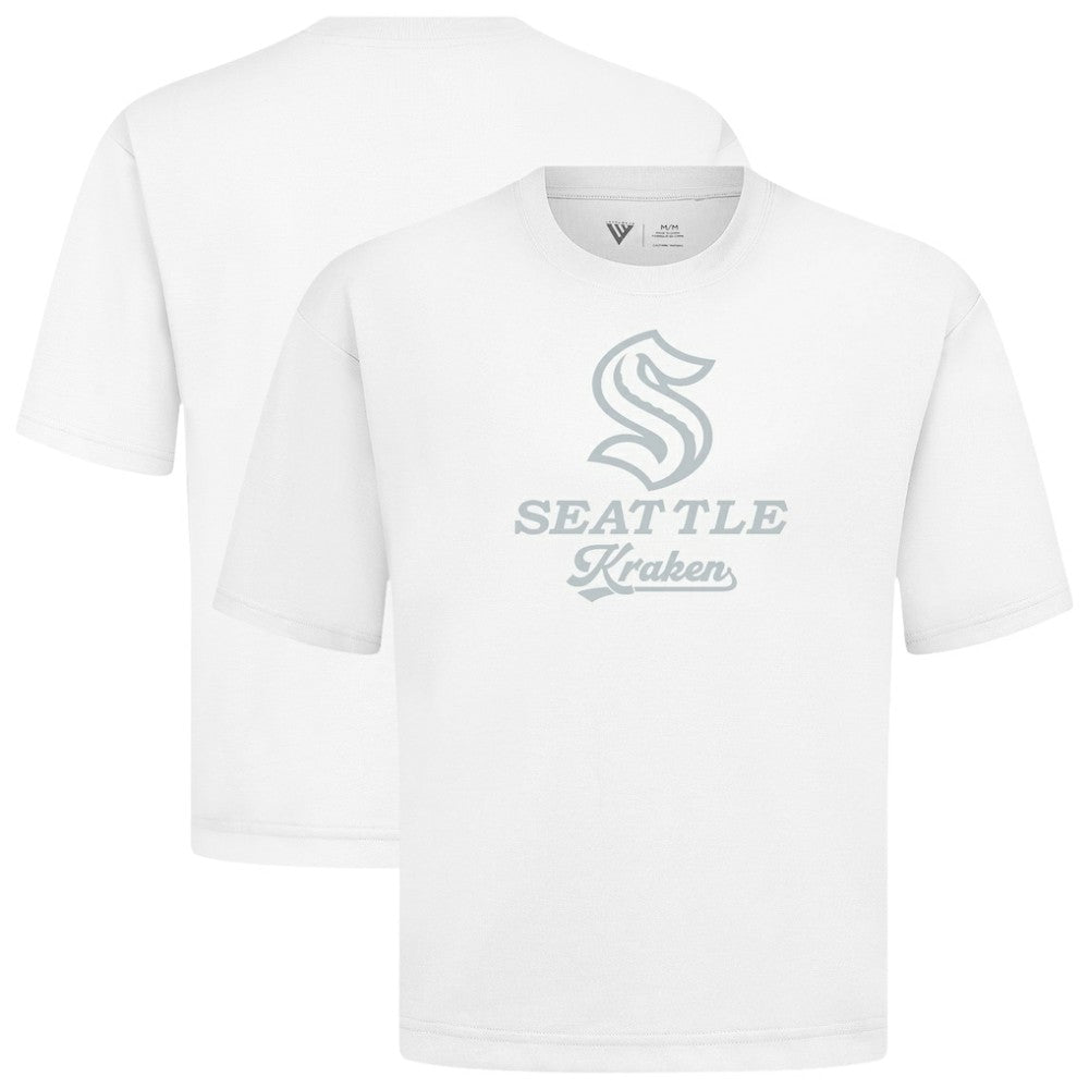 Seattle Kraken Levelwear Shadow Surge Luxe Signature Knit T-Shirt - White | US 203614088