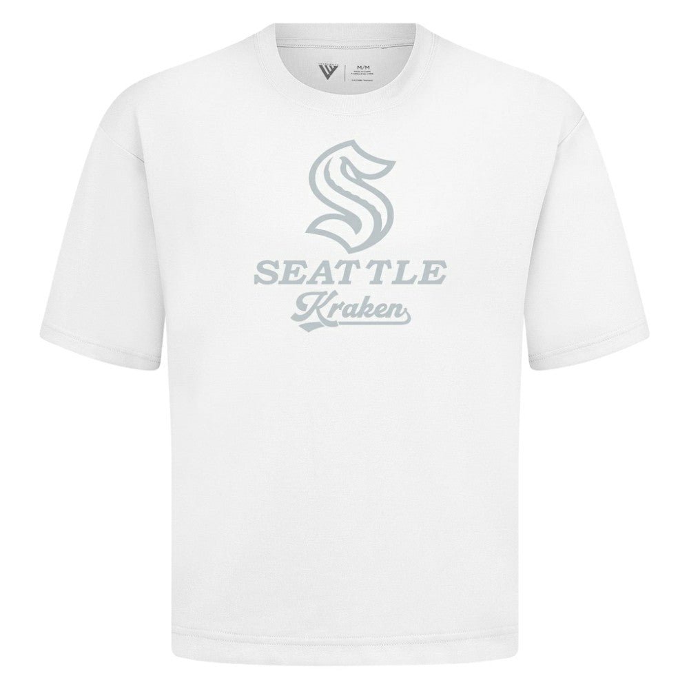 Seattle Kraken Levelwear Shadow Surge Luxe Signature Knit T-Shirt - White | US 203614088