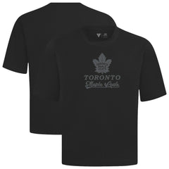 Toronto Maple Leafs Levelwear Shadow Surge Luxe Signature Knit T-Shirt - Black | US 203614092