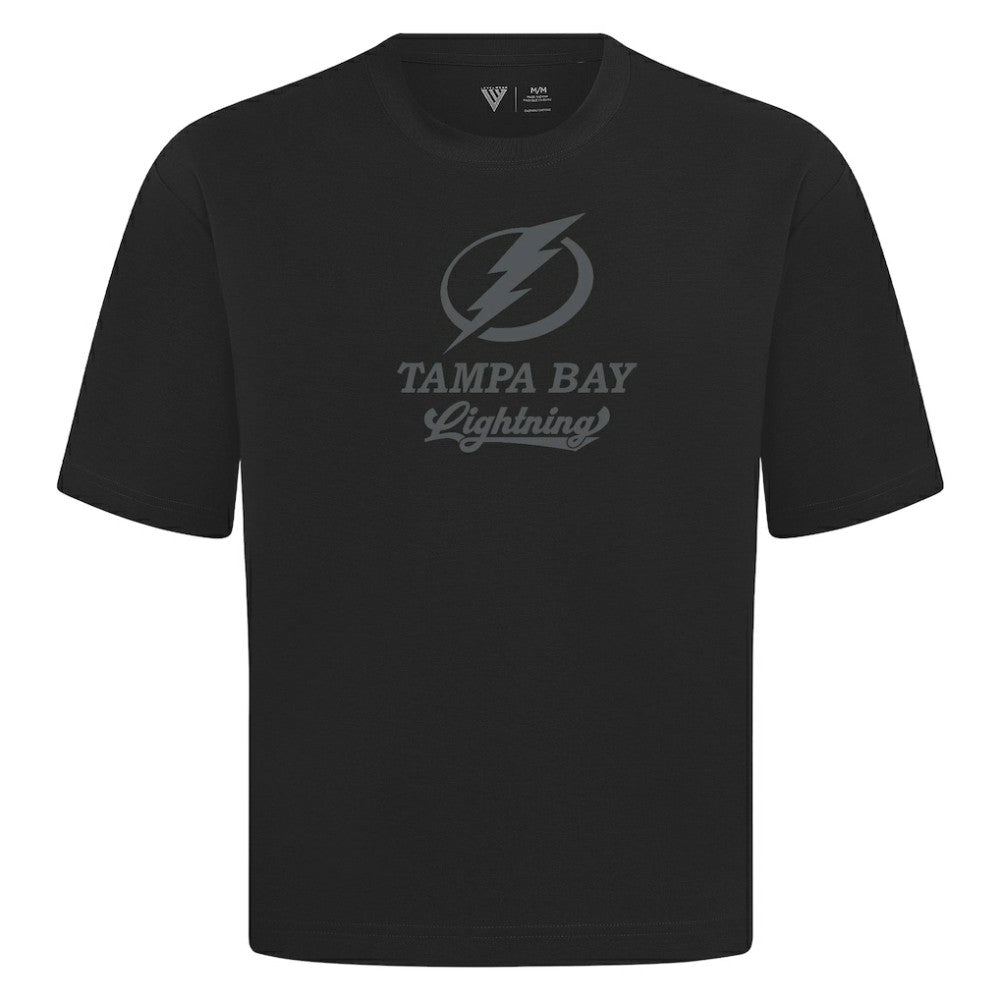 Tampa Bay Lightning Levelwear Shadow Surge Luxe Signature Knit T-Shirt - Black | US 203614094