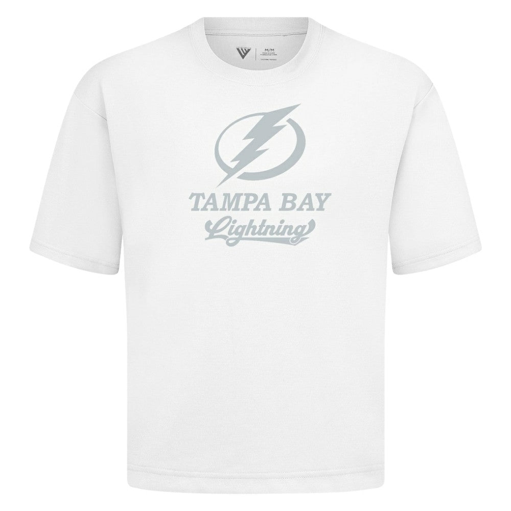 Tampa Bay Lightning Levelwear Shadow Surge Luxe Signature Knit T-Shirt - White | US 203614095