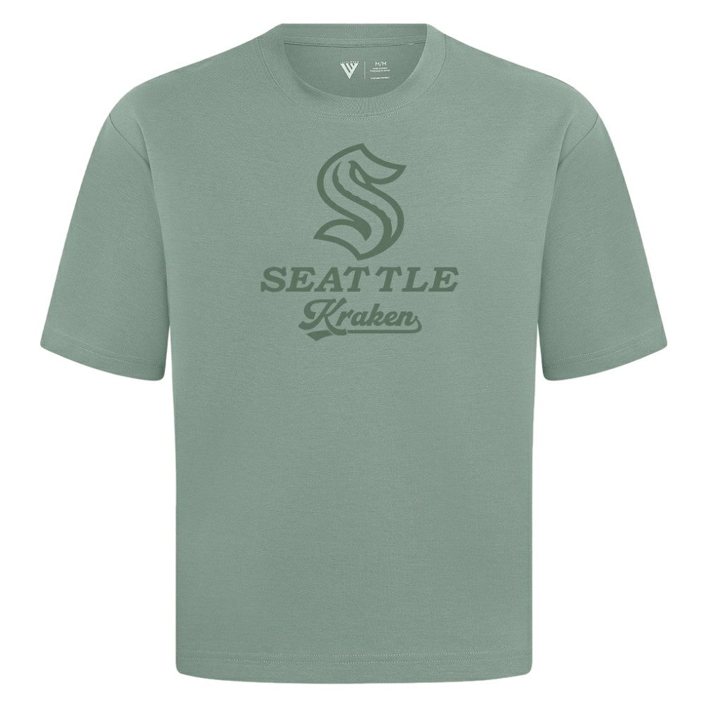 Seattle Kraken Levelwear Shadow Surge Luxe Signature Knit T-Shirt - Green | US 203614099