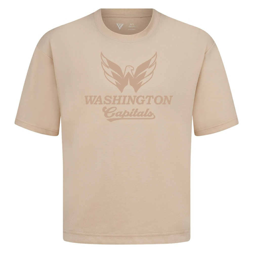 Washington Capitals Levelwear Shadow Surge Luxe Signature Knit T-Shirt - Khaki | US 203614100