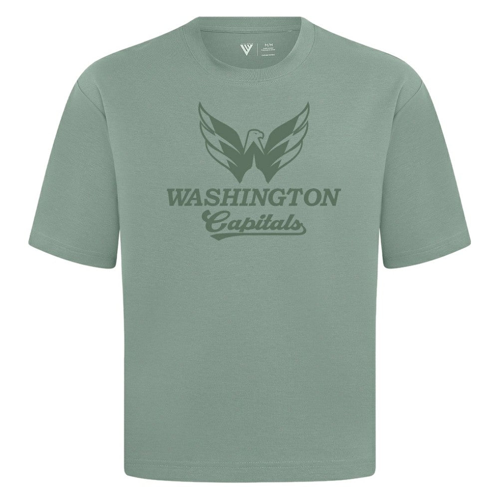 Washington Capitals Levelwear Shadow Surge Luxe Signature Knit T-Shirt - Green | US 203614102