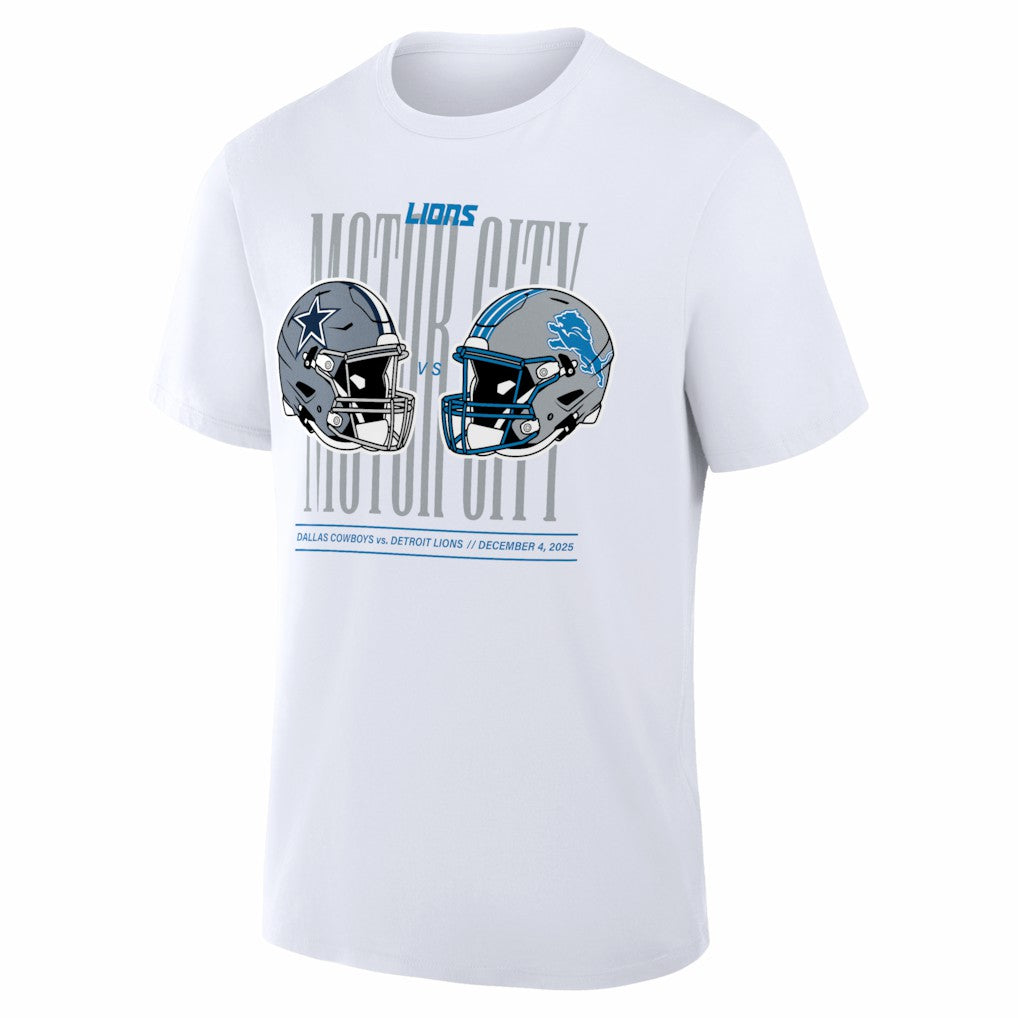 Detroit Lions vs. Dallas Cowboys White Out T-Shirt - White T-shirts