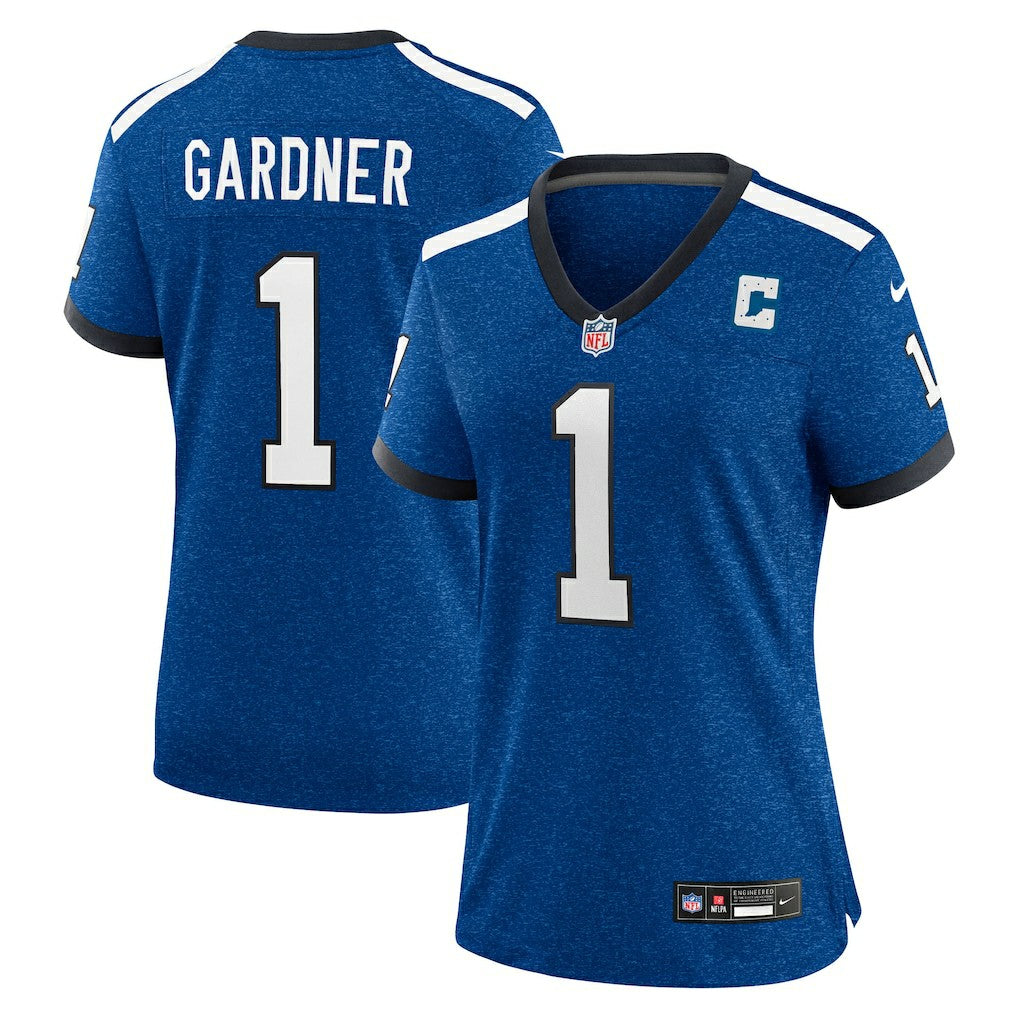 Ahmad Sauce Gardner Indianapolis Colts Women's Alternate 2 Indiana Nights Game Jersey - Heather Royal Jerseys