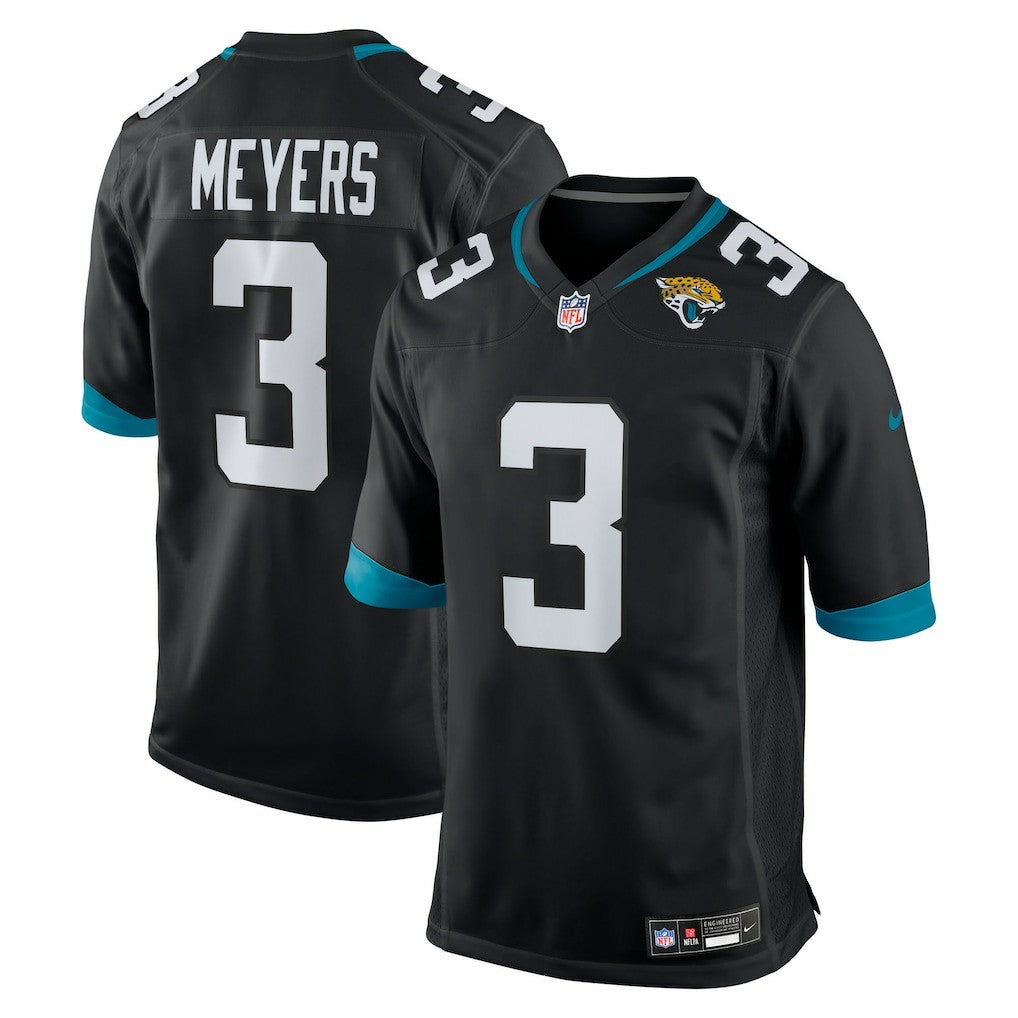 Jakobi Meyers Jacksonville Jaguars Alternate Game Jersey - Black Jerseys