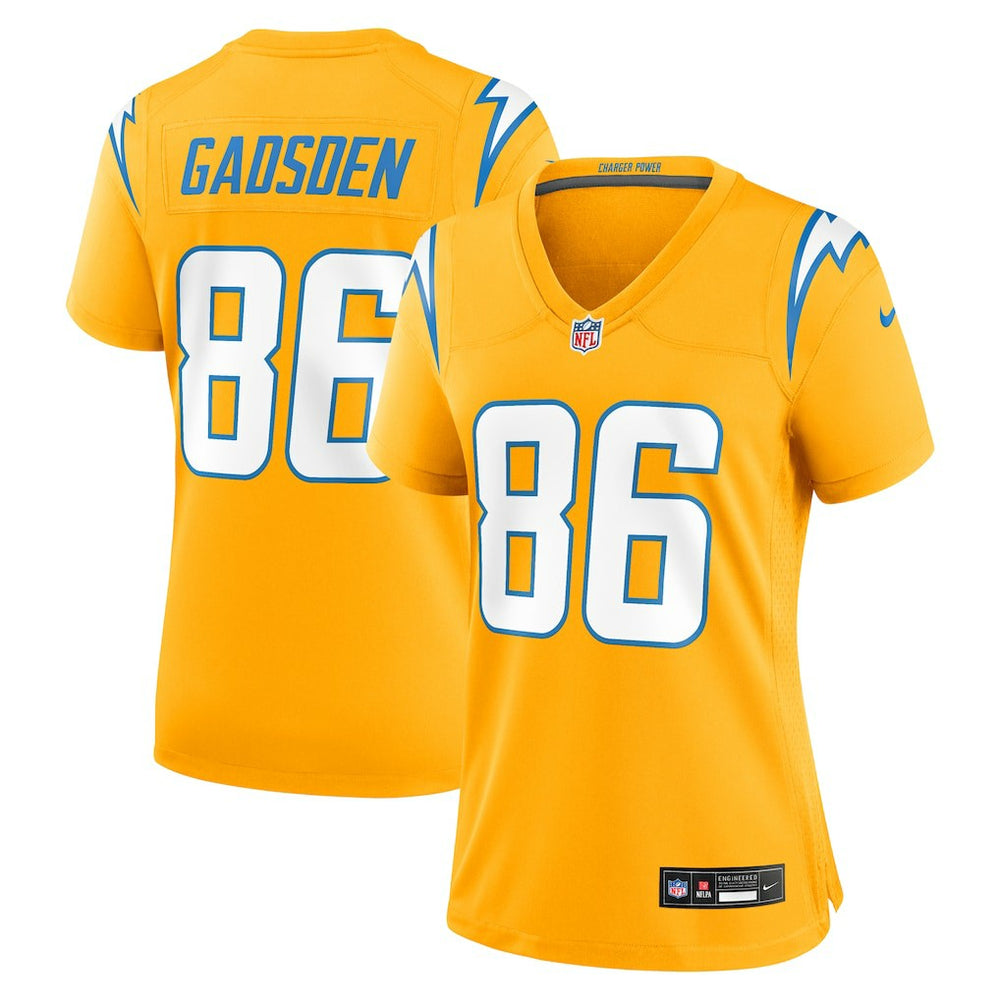 Oronde Gadsden Los Angeles Chargers Women's Alternate Charger Power Game Jersey - Gold Jerseys