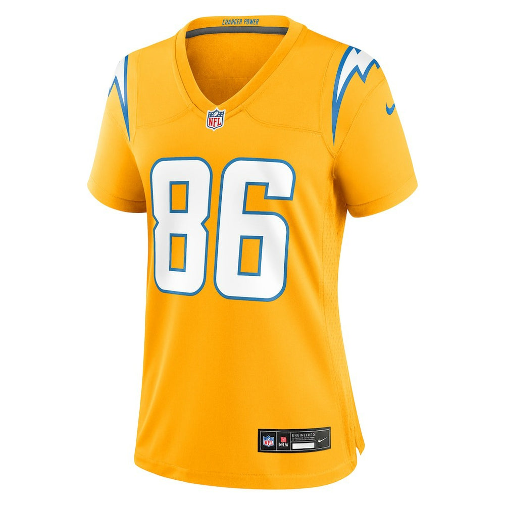 Oronde Gadsden Los Angeles Chargers Women's Alternate Charger Power Game Jersey - Gold Jerseys