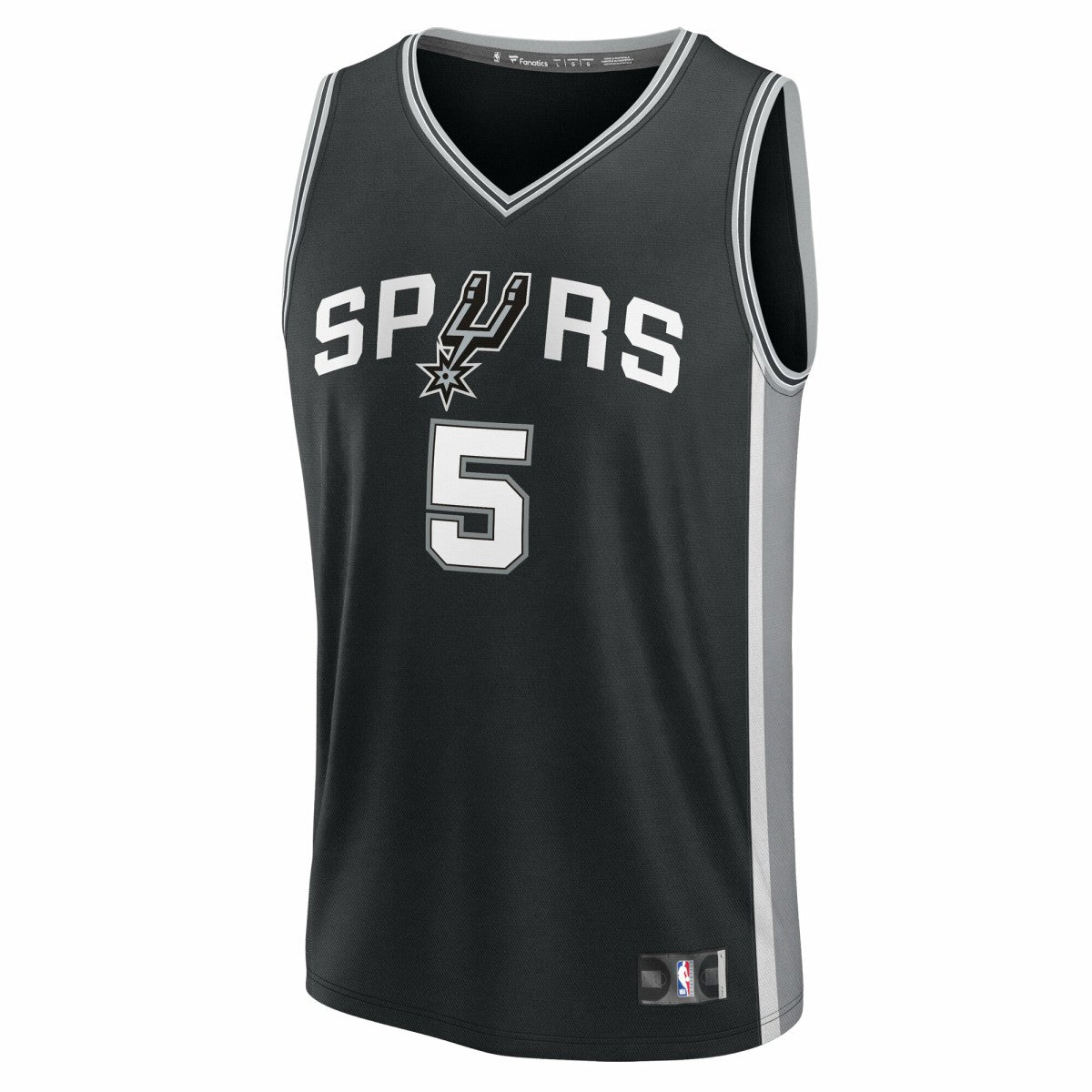 Stephon Castle San Antonio Spurs Fast Break Replica Jersey Black Icon Edition - Fanatics