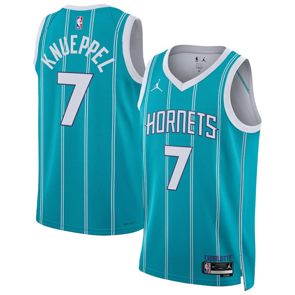 Kon Knueppel Charlotte Hornets Jordan Brand Unisex Swingman Jersey Icon Edition Teal