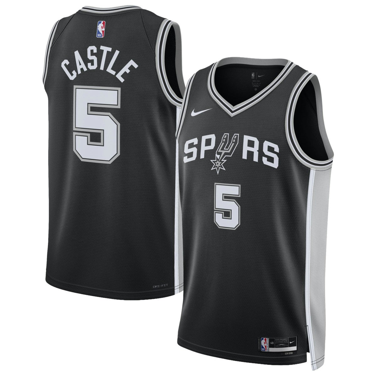 Stephon Castle San Antonio Spurs Unisex Swingman Jersey Icon Edition Black - Nike