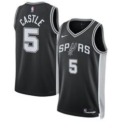 Stephon Castle San Antonio Spurs Unisex Swingman Jersey Icon Edition Black - Nike