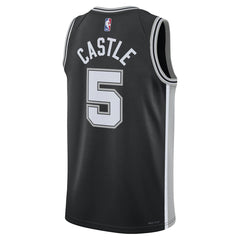 Stephon Castle San Antonio Spurs Unisex Swingman Jersey Icon Edition Black - Nike
