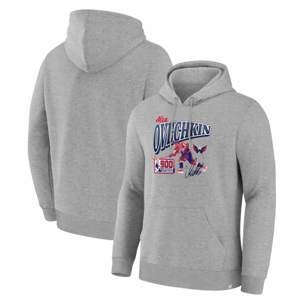 Alexander Ovechkin Washington Capitals 900th Career Goal Legacy Hoodie - Gray | US 203622188