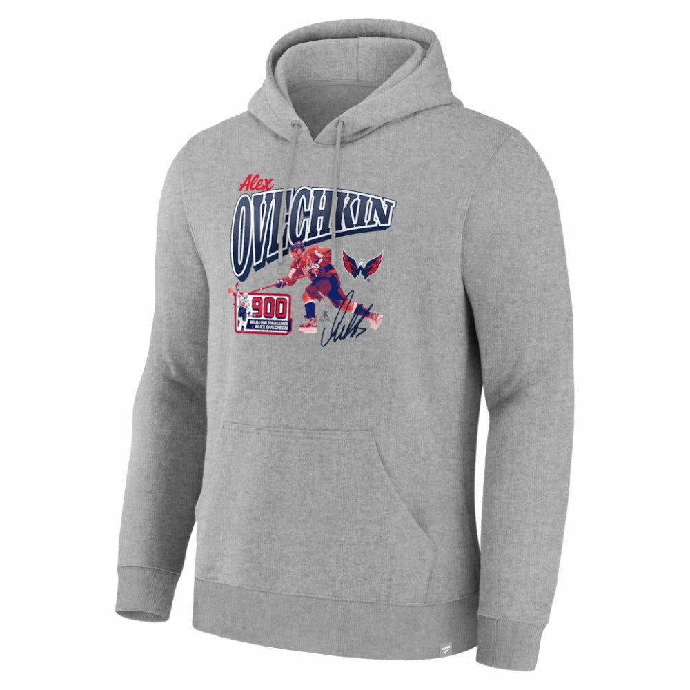Alexander Ovechkin Washington Capitals 900th Career Goal Legacy Hoodie - Gray | US 203622188