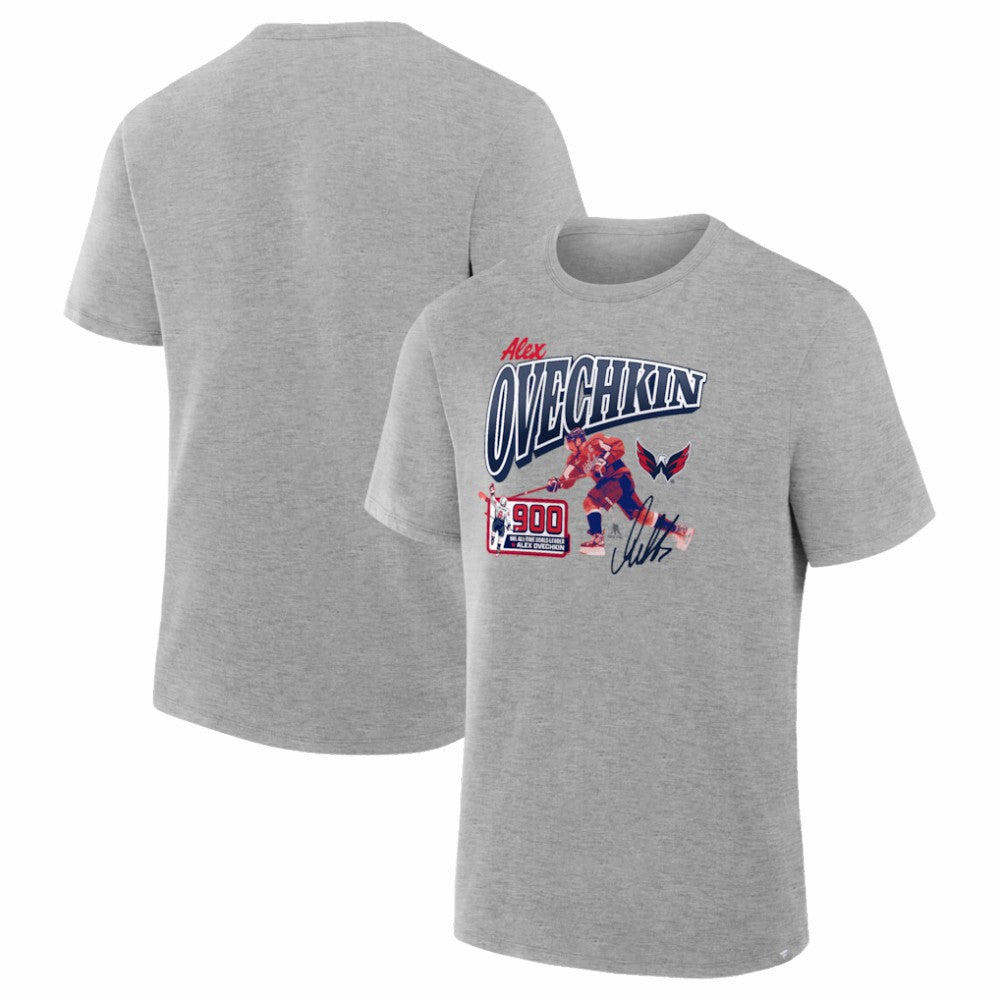 Alexander Ovechkin Washington Capitals 900th Career Goal Legacy T-Shirt - Gray | US 203622189