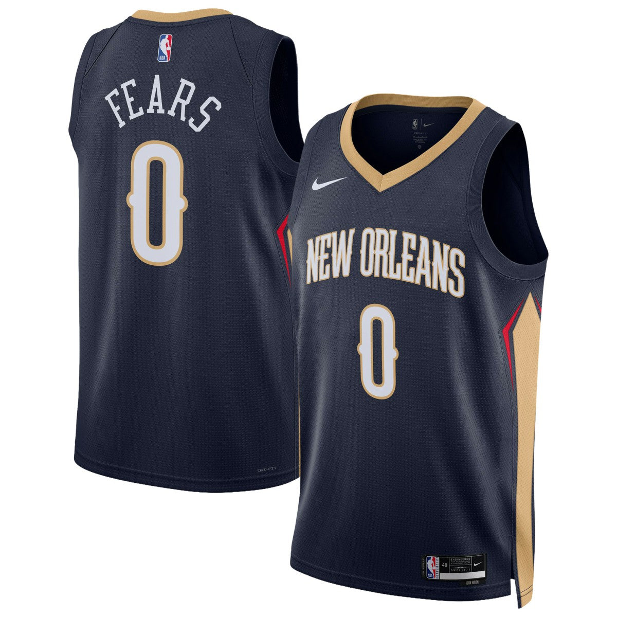 Jeremiah Fears New Orleans Pelicans Unisex Swingman Jersey Icon Edition Navy - Nike
