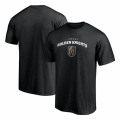 Vegas Golden Knights Team Lockup T-Shirt - Black | US 203624957
