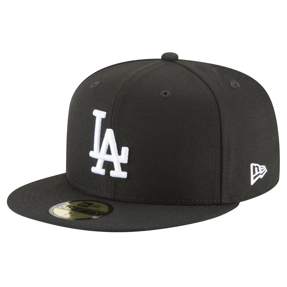 Los Angeles Dodgers New Era 2024/25 Back-to-Back Champions Diamond Side Patch 59FIFTY Fitted Hat - Black Hats