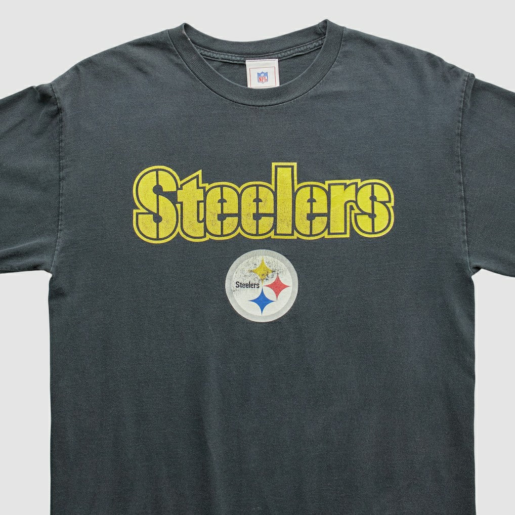 Pittsburgh Steelers NFL 2000s Long Sleeve T-shirt - Black T-shirts