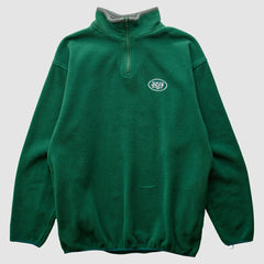 New York Jets Majestic 2000s 1/4 Zip Sweatshirt - Green Sweatshirts