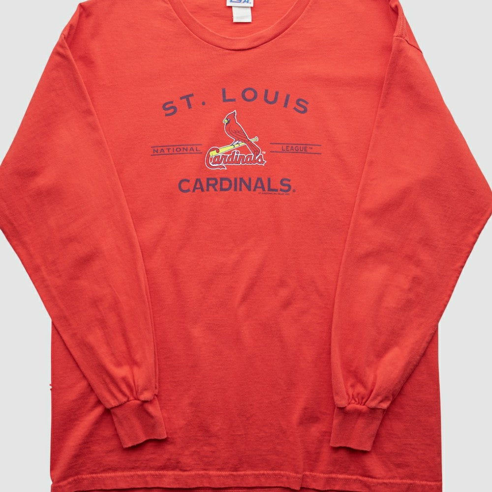 St. Louis Cardinals CSA 2000s Long Sleeve T-shirt - Red - Vintage T-shirts