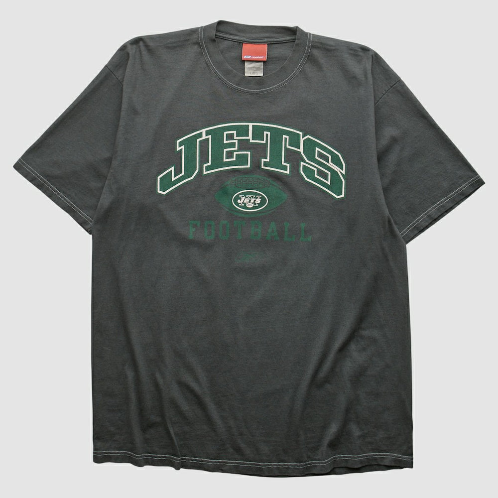 New York Jets Reebok 2000s T-shirt - Charcoal T-shirts