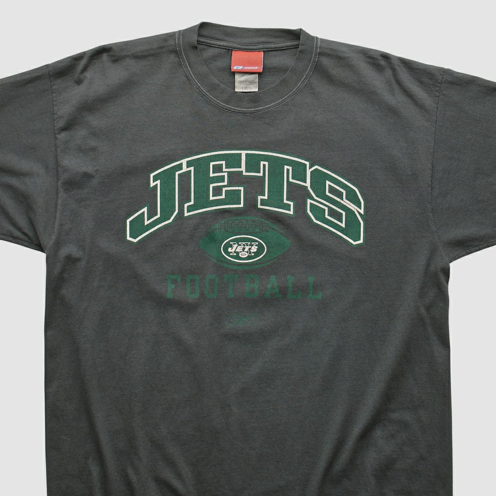 New York Jets Reebok 2000s T-shirt - Charcoal T-shirts