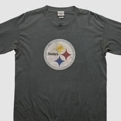 Pittsburgh Steelers NFL 2000s Long Sleeve T-shirt - Charcoal T-shirts