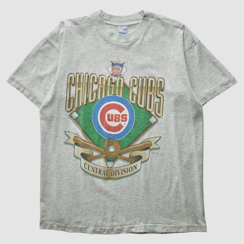 Chicago Cubs Salem Sportswear 90s T-shirt - Heather Gray - Vintage T-shirts