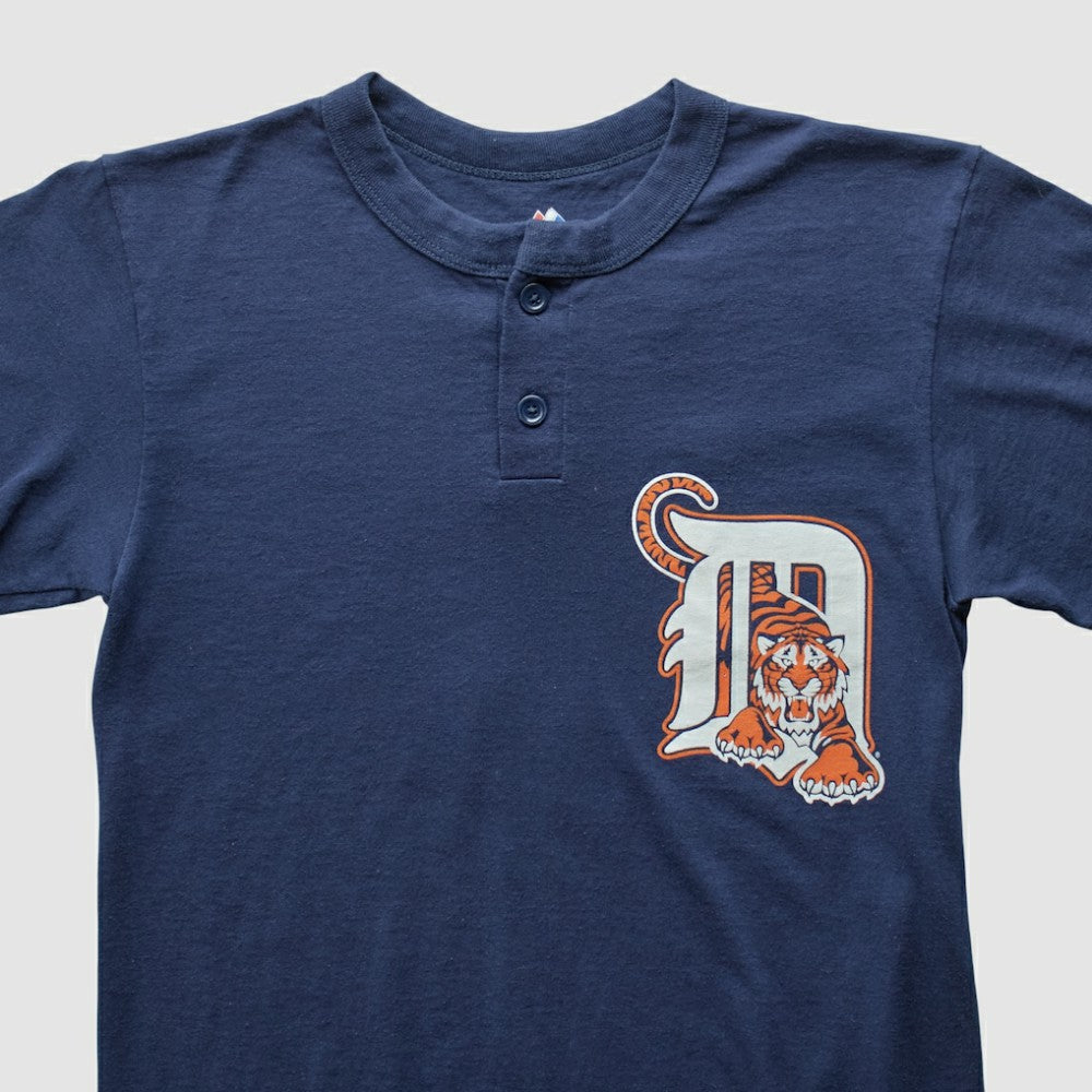 Detroit Tigers Majestic 2000s T-shirt - Navy - Vintage T-shirts