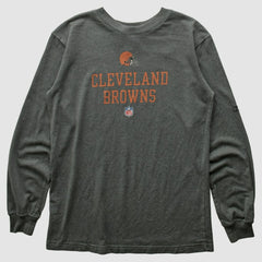 Cleveland Browns Reebok 2000s Long Sleeve T-shirt - Gray T-shirts