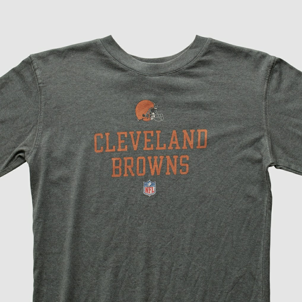Cleveland Browns Reebok 2000s Long Sleeve T-shirt - Gray T-shirts